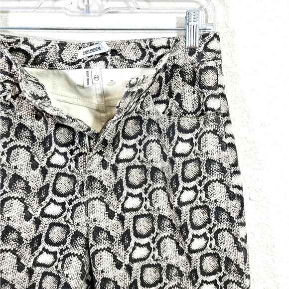 Woman's Good American Size 8/29 Good Legs Snakeskin Print Skinny Jeans Multi - Picture 3 of 6